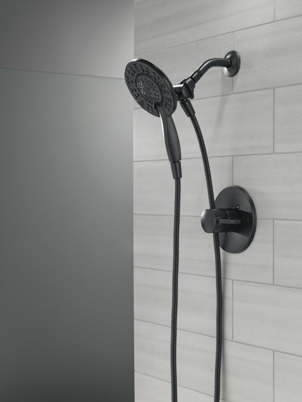 DELTA Albion  Monitor 14 Series Shower Only Trim Only with In2ition Hand Shower — Matte Black