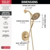 DELTA Albion  Monitor 14 Series Shower Only Trim Only with In2ition Hand Shower — Champagne Bronze