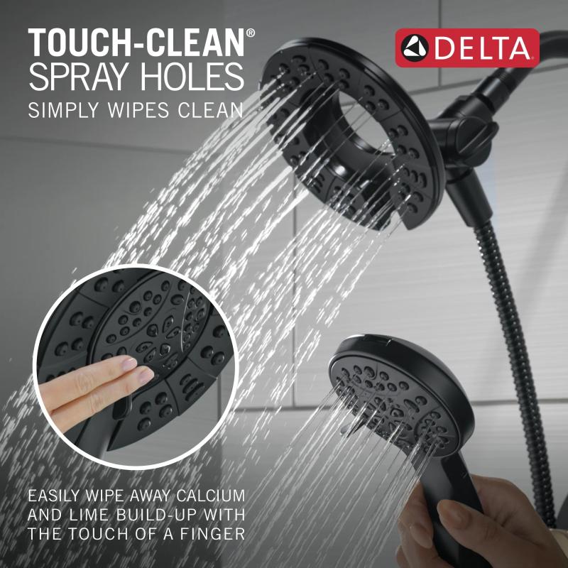 DELTA Albion  Monitor 14 Series Shower Only Trim Only with In2ition Hand Shower — Matte Black / Champagne Bronze