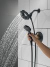 DELTA Albion  Monitor 14 Series Shower Only Trim Only with In2ition Hand Shower — Matte Black / Champagne Bronze