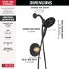 DELTA Albion  Monitor 14 Series Shower Only Trim Only with In2ition Hand Shower — Matte Black / Champagne Bronze