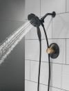 DELTA Albion  Monitor 14 Series Shower Only Trim Only with In2ition Hand Shower — Matte Black / Champagne Bronze