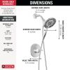 DELTA Albion  Monitor 14 Series Shower Only Trim Only with In2ition Hand Shower — Chrome