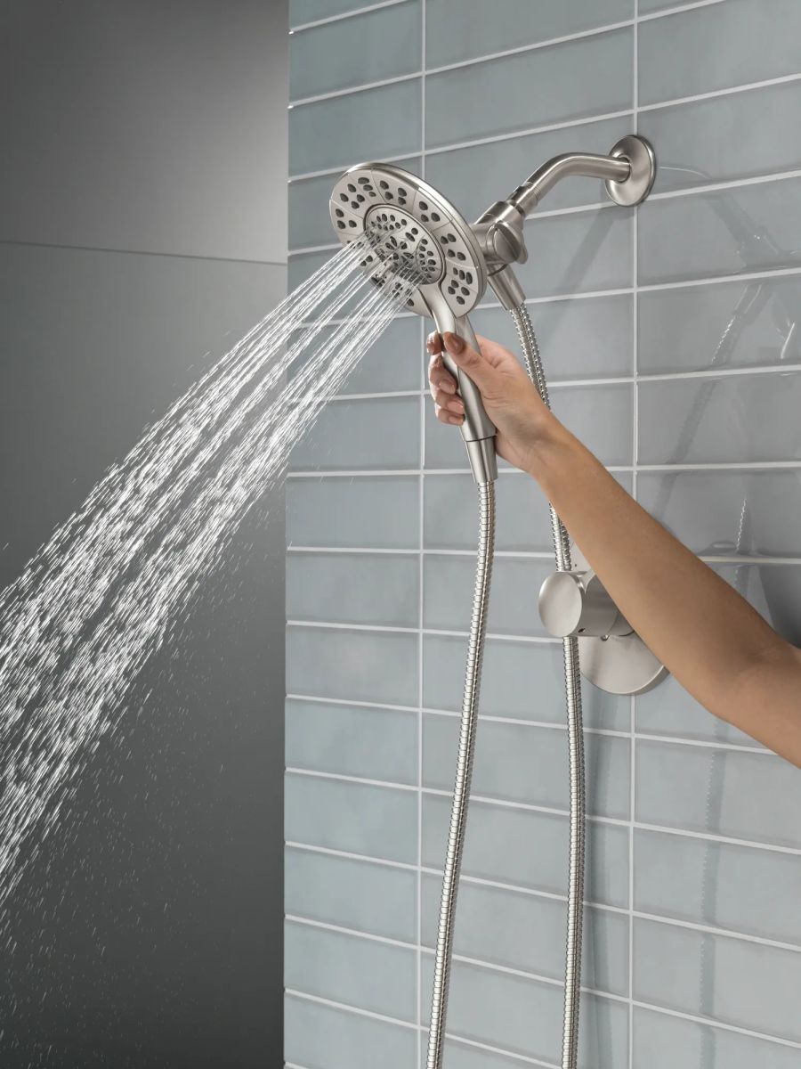 DELTA Albion  Monitor 14 Series Shower Only Trim Only with In2ition Hand Shower — Spotshield Brushed Nickel