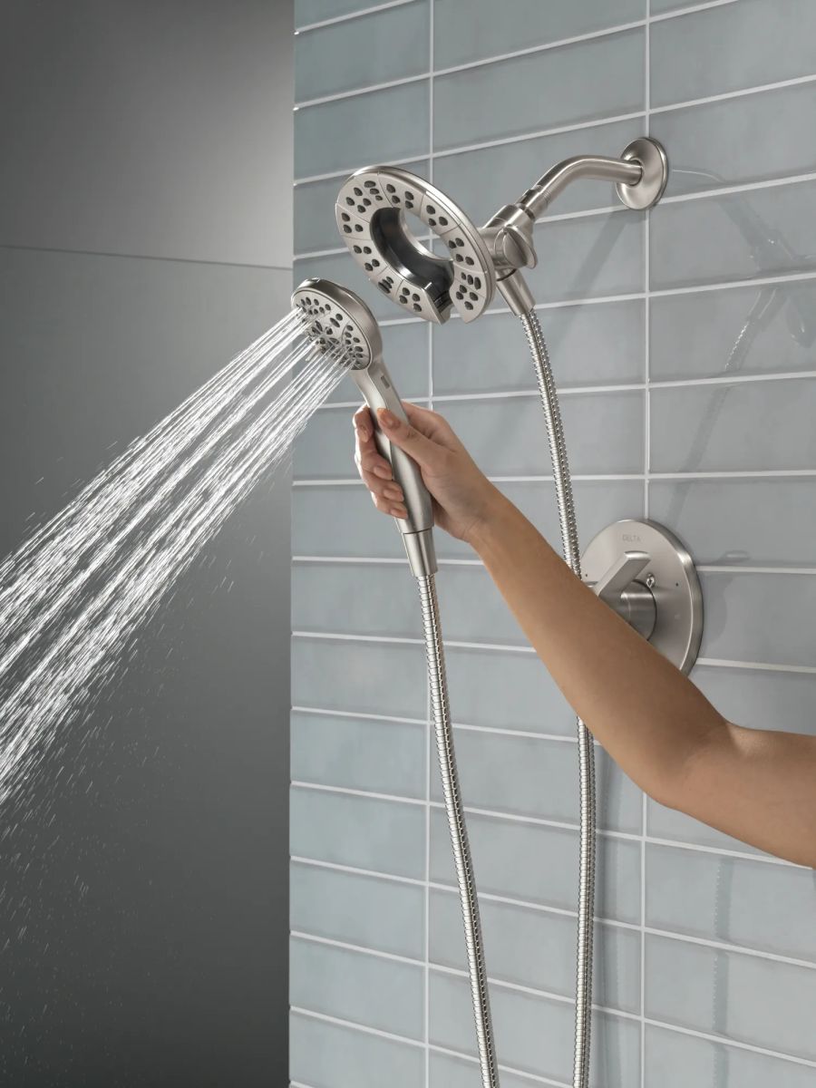 DELTA Albion  Monitor 14 Series Shower Only Trim Only with In2ition Hand Shower — Spotshield Brushed Nickel