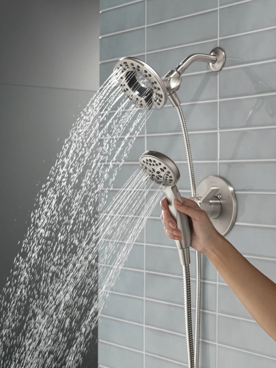 DELTA Albion  Monitor 14 Series Shower Only Trim Only with In2ition Hand Shower — Spotshield Brushed Nickel