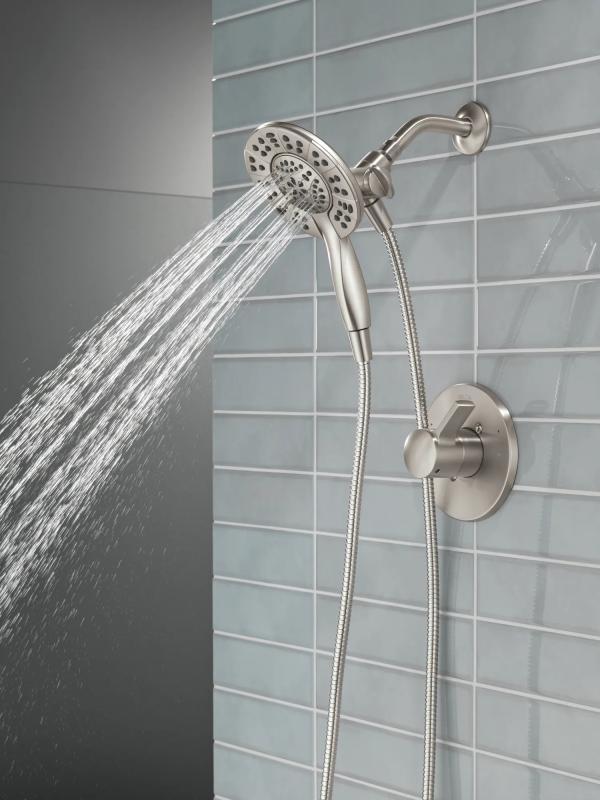 DELTA Albion  Monitor 14 Series Shower Only Trim Only with In2ition Hand Shower — Spotshield Brushed Nickel