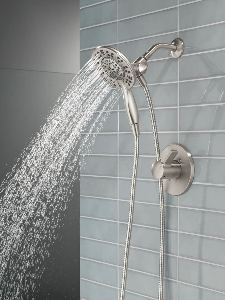 DELTA Albion  Monitor 14 Series Shower Only Trim Only with In2ition Hand Shower — Spotshield Brushed Nickel