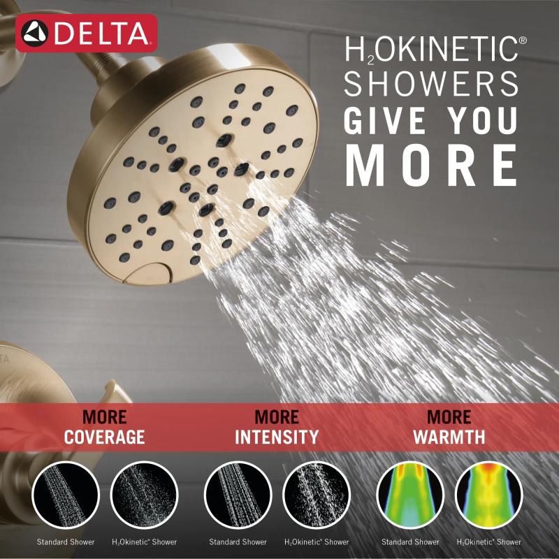 DELTA Tetra 14 Series Shower Trim — Lumicoat® Champagne Bronze