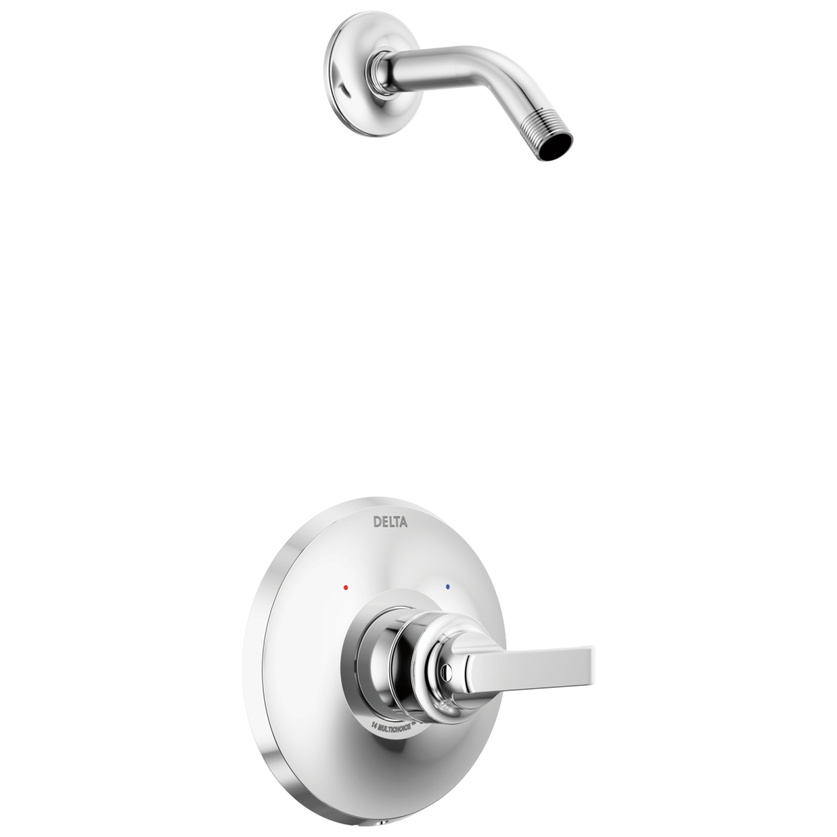 DELTA Tetra 14 Series Shower Trim - Less Head — Lumicoat® Chrome