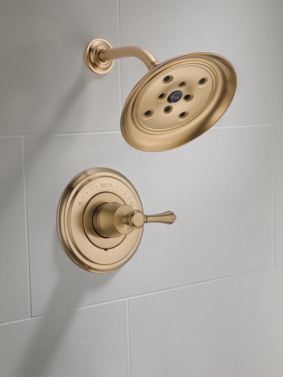 DELTA Cassidy Metal Lever Handle Kit - 13 / 14 Series & Floor Mount — Champagne Bronze