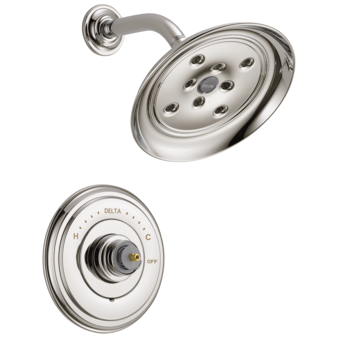 DELTA Cassidy Monitor 14 Series H2OKINETIC Shower Trim - Less Handle — Polished Nickel