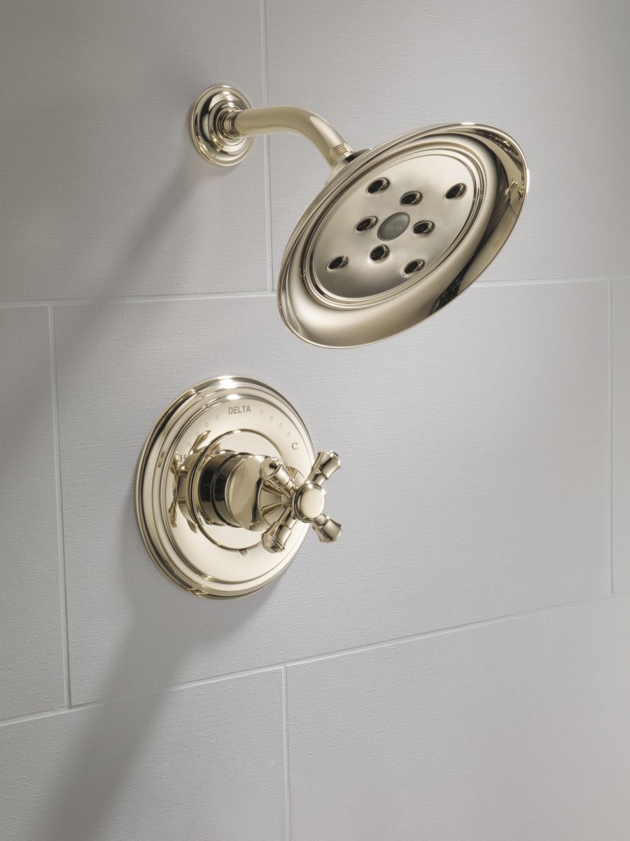 DELTA Cassidy Monitor 14 Series H2OKINETIC Shower Trim - Less Handle — Polished Nickel