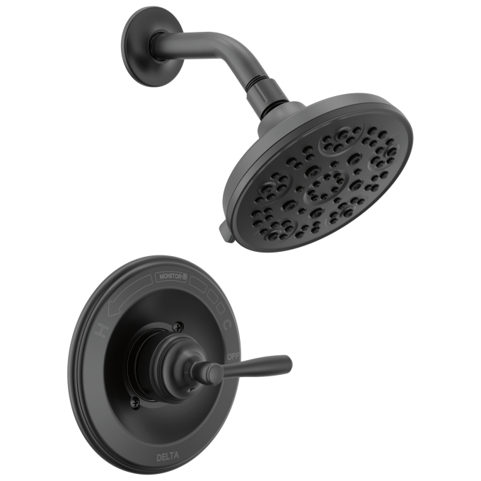 DELTA Roe Monitor 14 Series Shower Only — Matte Black