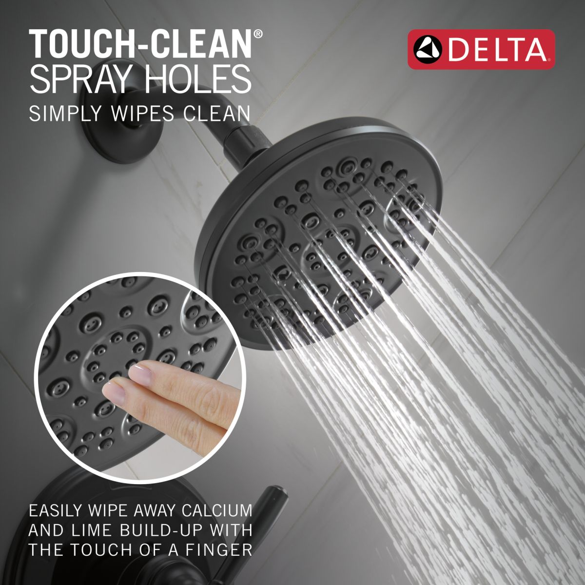 DELTA Roe Monitor 14 Series Shower Only — Matte Black