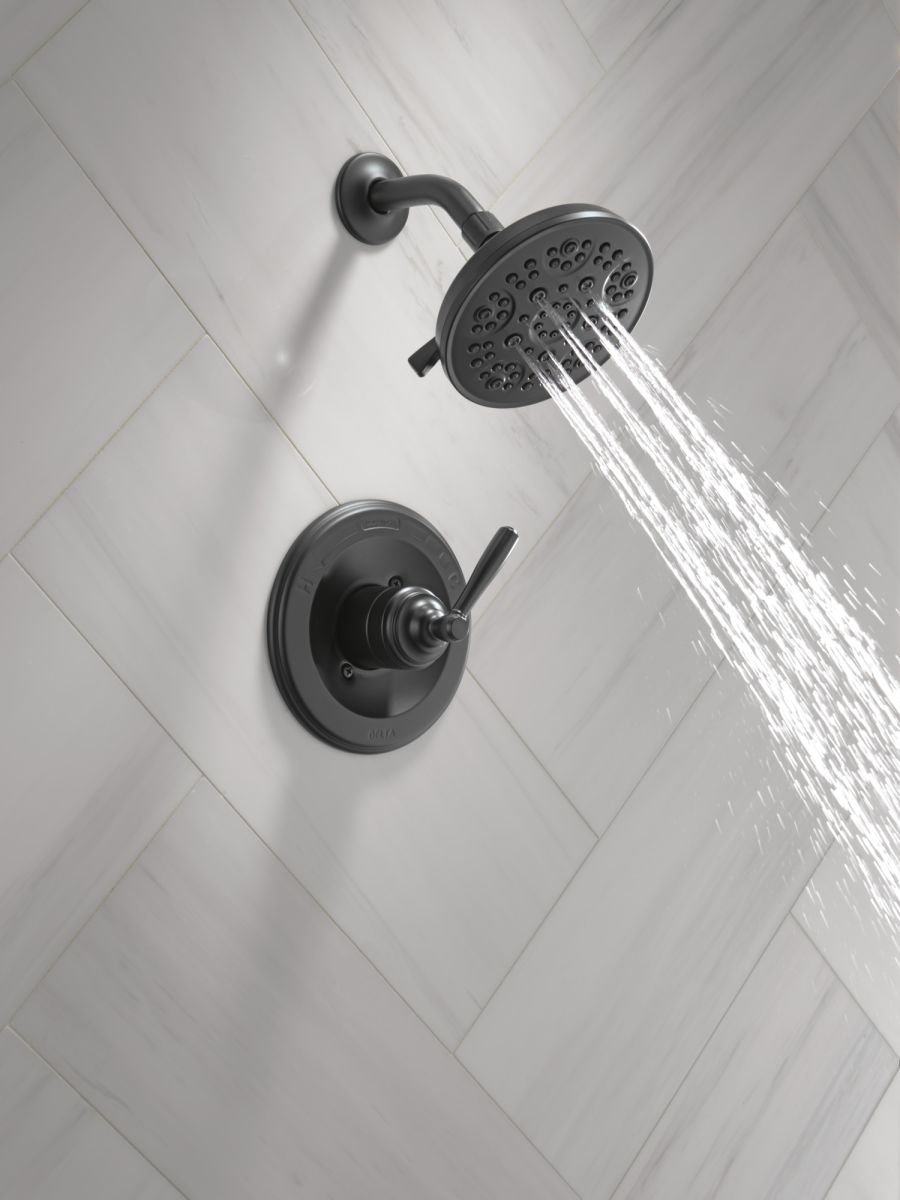 DELTA Roe Monitor 14 Series Shower Only — Matte Black