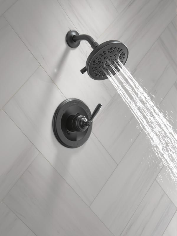 DELTA Roe Monitor 14 Series Shower Only — Matte Black