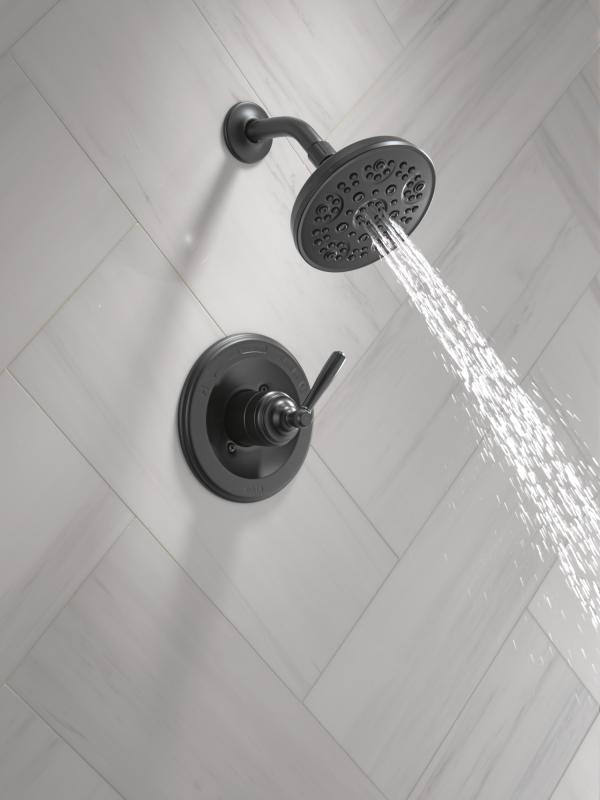 DELTA Roe Monitor 14 Series Shower Only — Matte Black