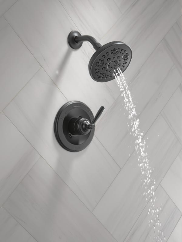 DELTA Roe Monitor 14 Series Shower Only — Matte Black