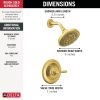 DELTA Roe Monitor 14 Series Shower Only — Brushed Gold