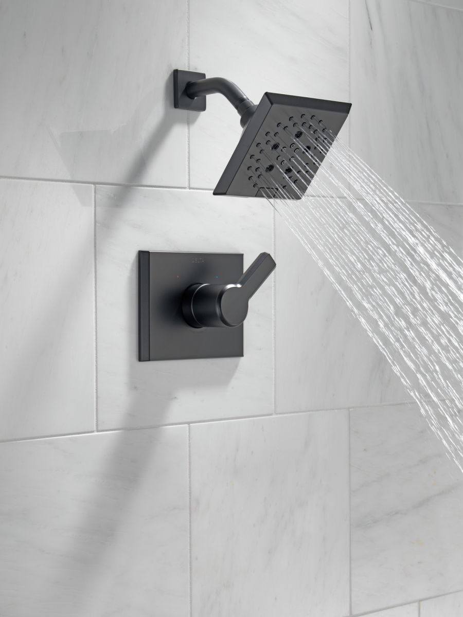 DELTA Pivotal Monitor 14 Series H2OKINETIC Shower Trim — Matte Black