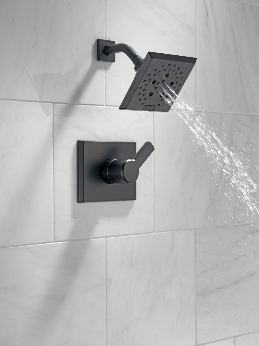 DELTA Pivotal Monitor 14 Series H2OKINETIC Shower Trim — Matte Black