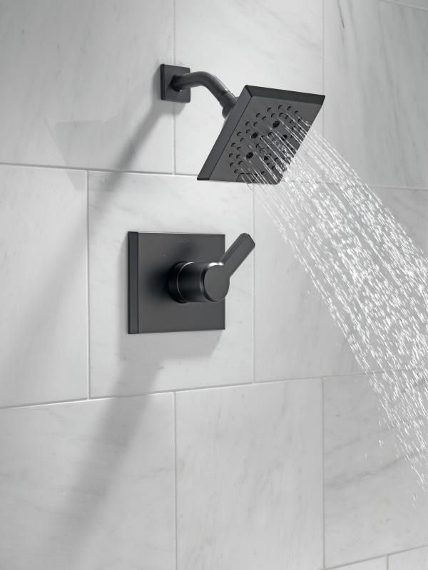 DELTA Pivotal Monitor 14 Series H2OKINETIC Shower Trim — Matte Black