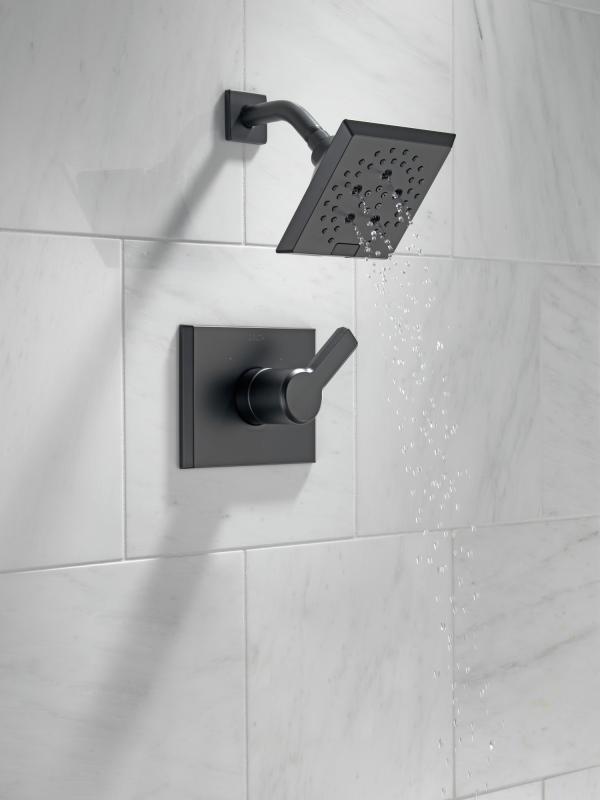 DELTA Pivotal Monitor 14 Series H2OKINETIC Shower Trim — Matte Black