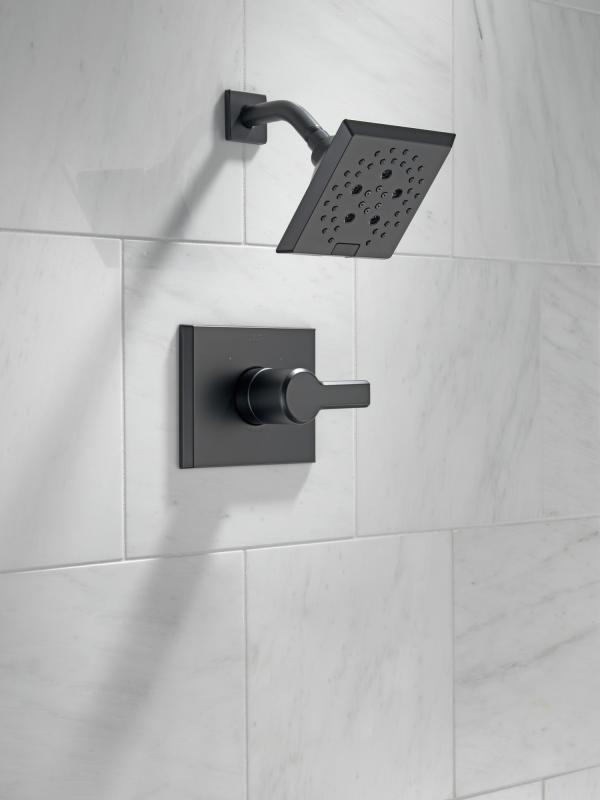 DELTA Pivotal Monitor 14 Series H2OKINETIC Shower Trim — Matte Black
