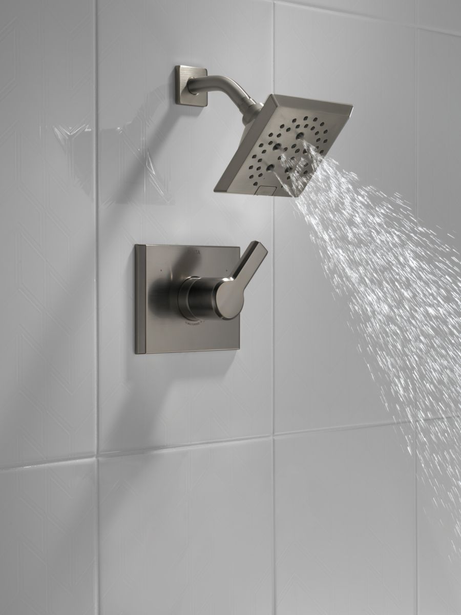 DELTA Pivotal Monitor 14 Series H2OKINETIC Shower Trim — Lumicoat® Black Stainless