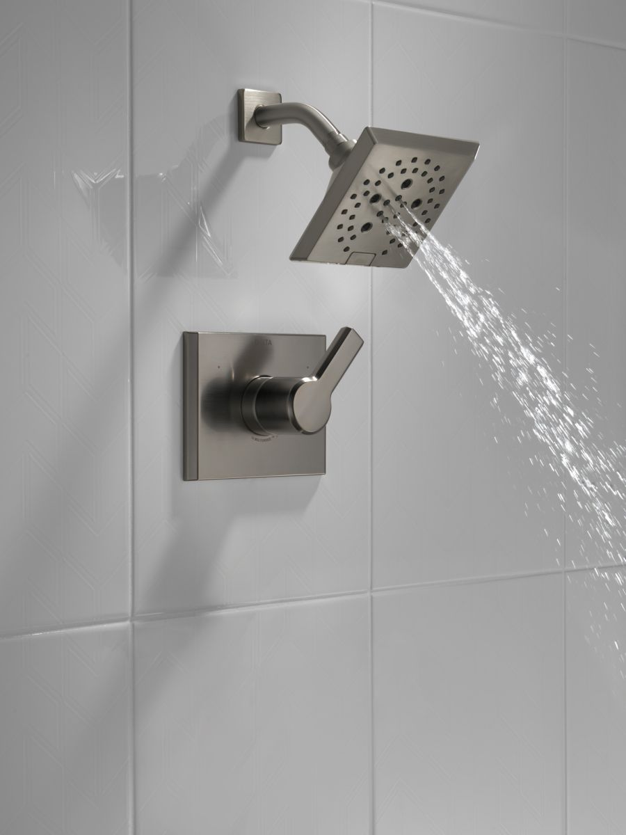 DELTA Pivotal Monitor 14 Series H2OKINETIC Shower Trim — Lumicoat® Black Stainless