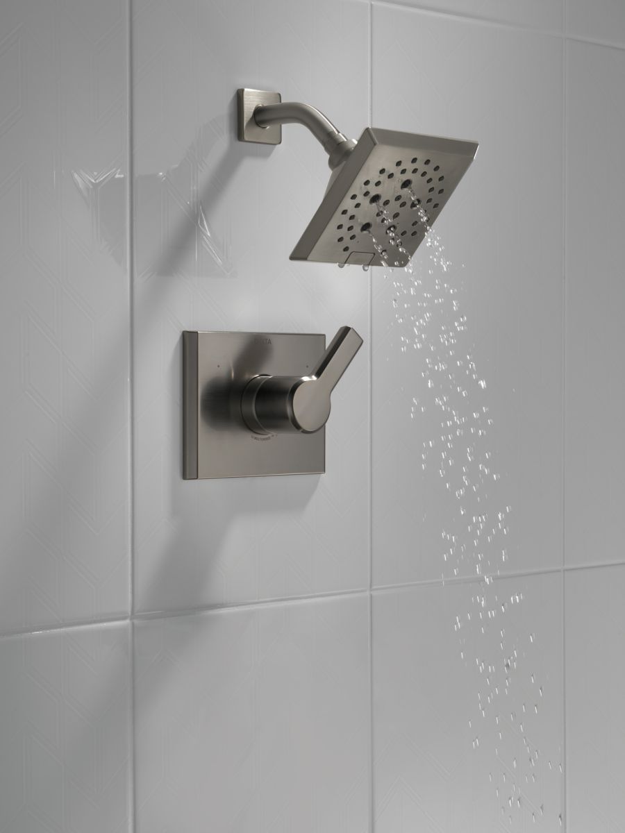 DELTA Pivotal Monitor 14 Series H2OKINETIC Shower Trim — Lumicoat® Black Stainless