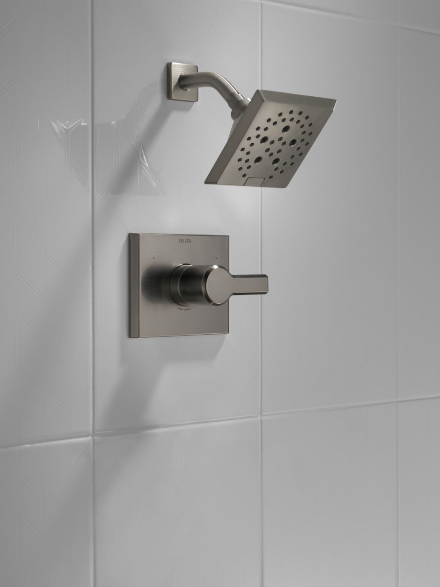 DELTA Pivotal Monitor 14 Series H2OKINETIC Shower Trim — Lumicoat® Black Stainless