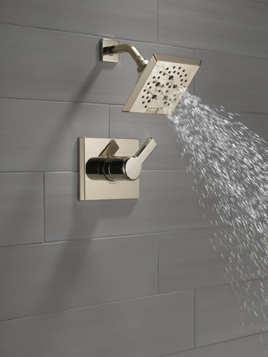 DELTA Pivotal Monitor 14 Series H2OKINETIC Shower Trim — Lumicoat® Polished Nickel