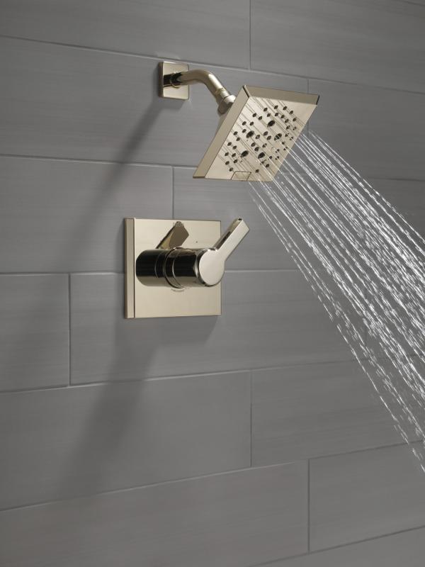 DELTA Pivotal Monitor 14 Series H2OKINETIC Shower Trim — Lumicoat® Polished Nickel