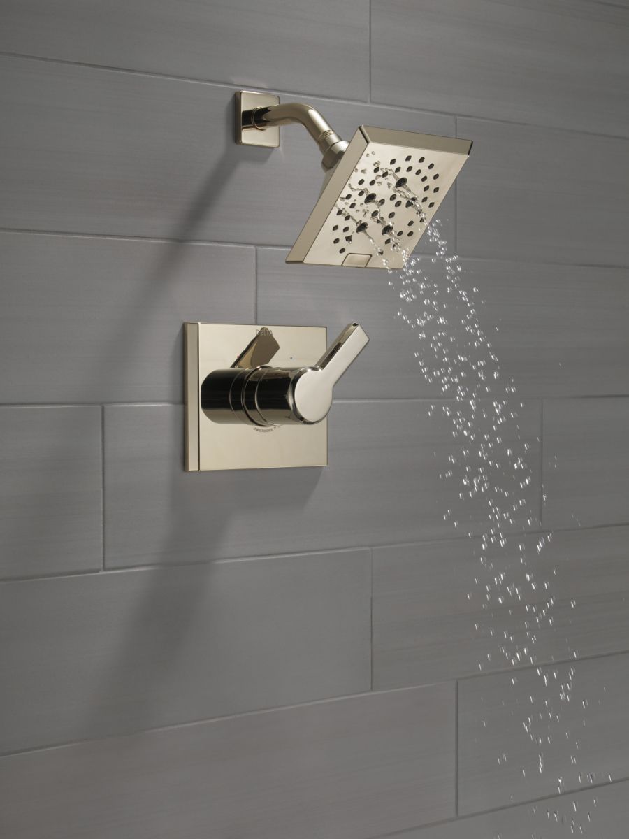 DELTA Pivotal Monitor 14 Series H2OKINETIC Shower Trim — Lumicoat® Polished Nickel