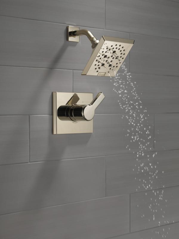 DELTA Pivotal Monitor 14 Series H2OKINETIC Shower Trim — Lumicoat® Polished Nickel