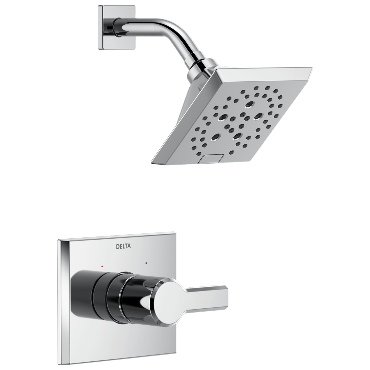 DELTA Pivotal Monitor 14 Series H2OKINETIC Shower Trim — Lumicoat® Chrome