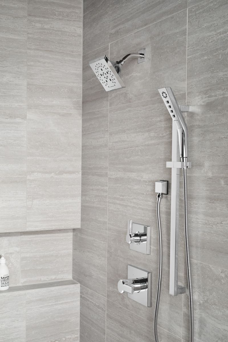 DELTA Pivotal 3-Setting 2-Port Diverter Trim — Lumicoat® Chrome