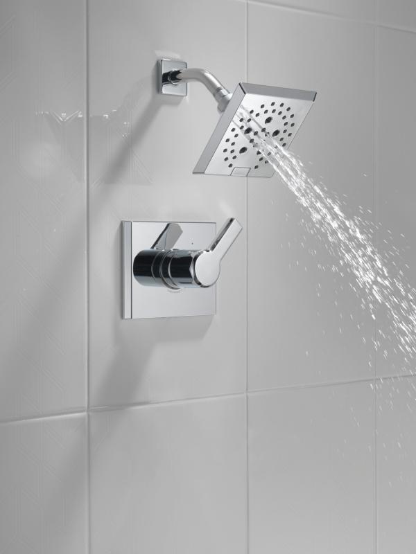 DELTA Pivotal Monitor 14 Series H2OKINETIC Shower Trim — Lumicoat® Chrome