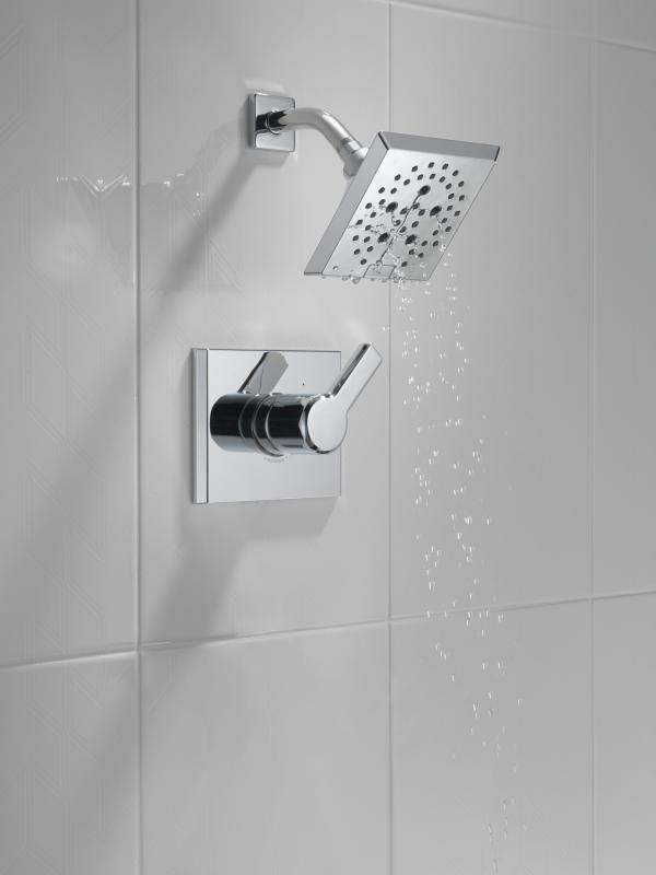 DELTA Pivotal Monitor 14 Series H2OKINETIC Shower Trim — Lumicoat® Chrome