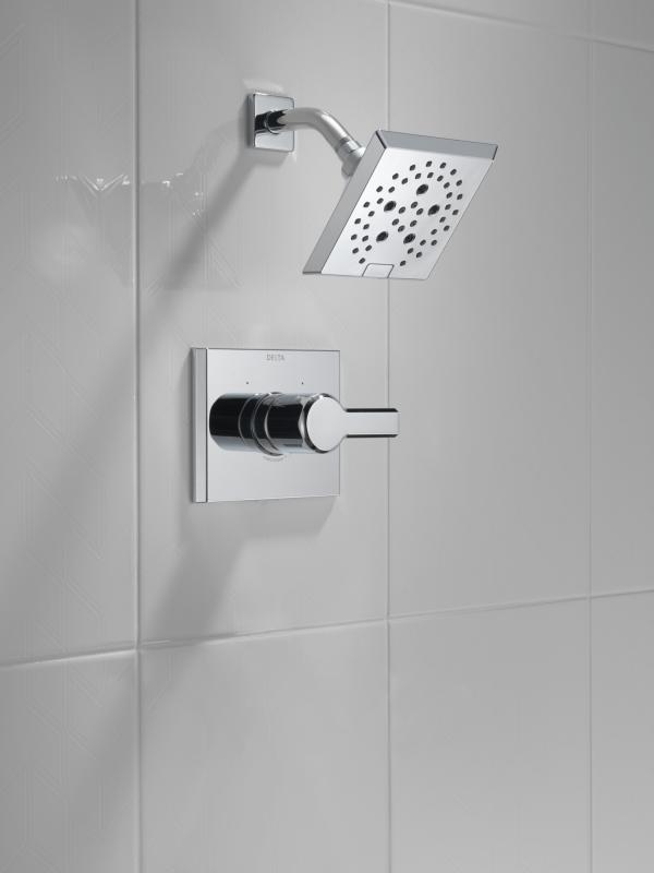 DELTA Pivotal Monitor 14 Series H2OKINETIC Shower Trim — Lumicoat® Chrome