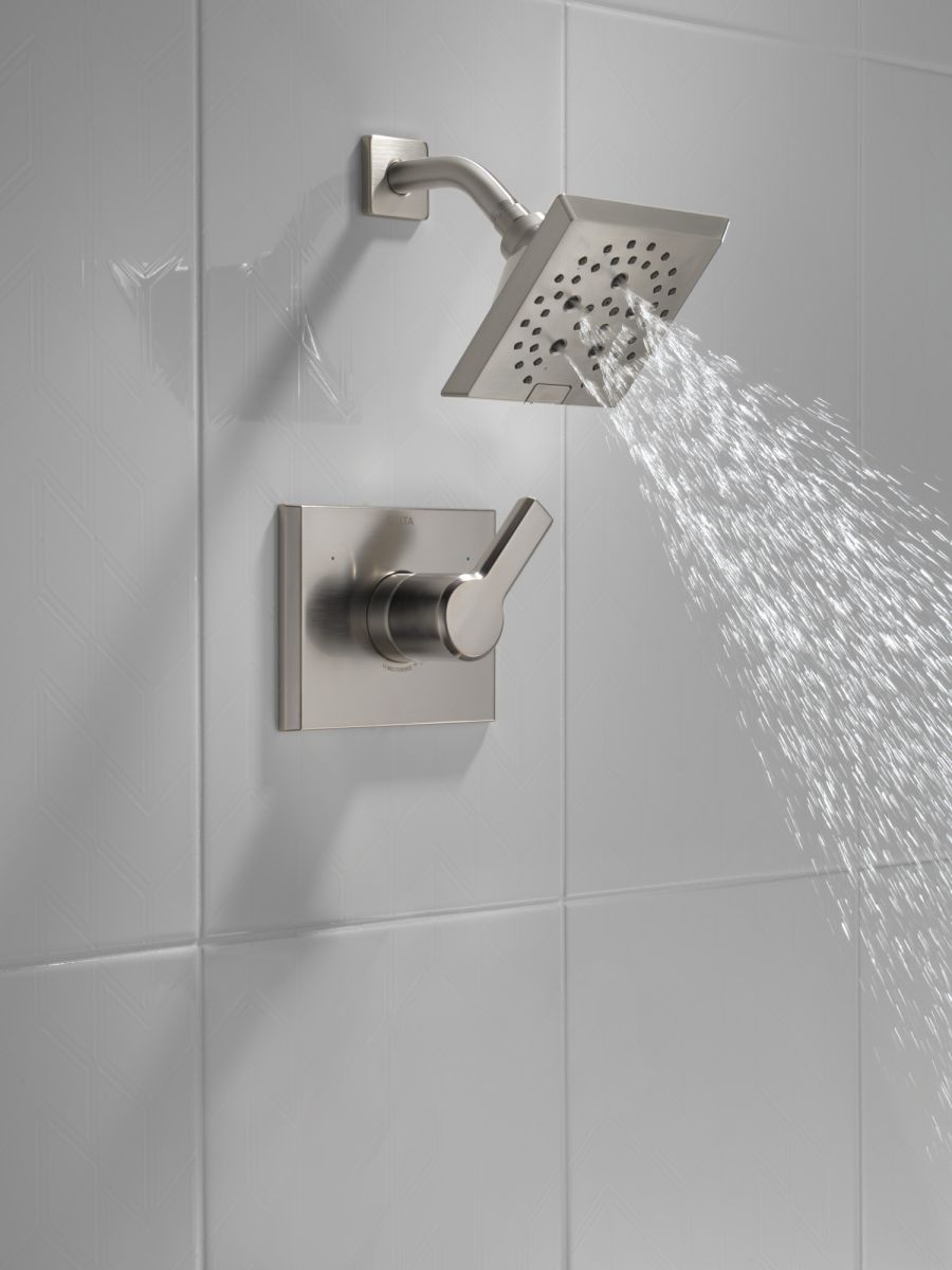 DELTA Pivotal Monitor 14 Series H2OKINETIC Shower Trim — Lumicoat® Stainless