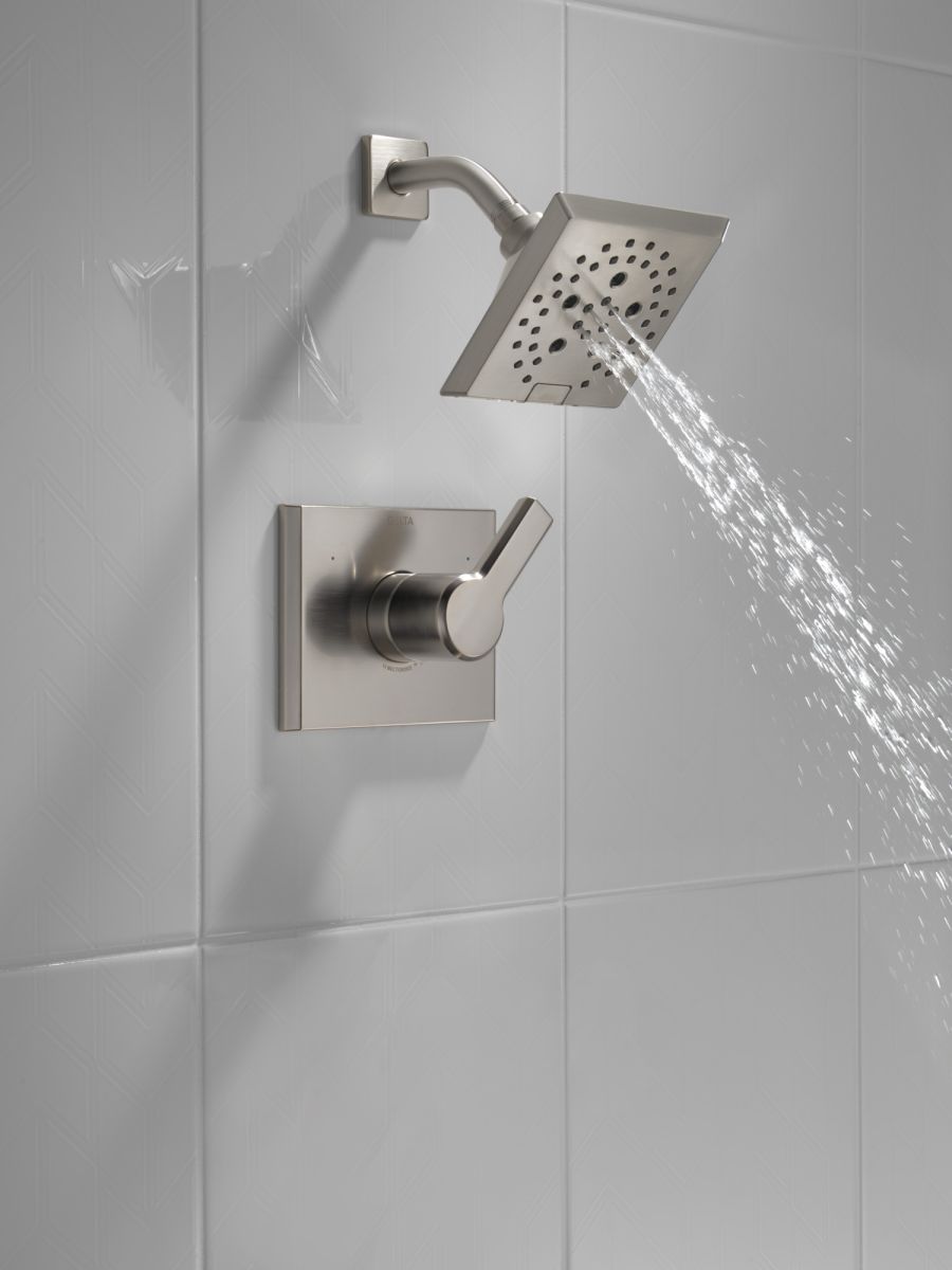 DELTA Pivotal Monitor 14 Series H2OKINETIC Shower Trim — Lumicoat® Stainless