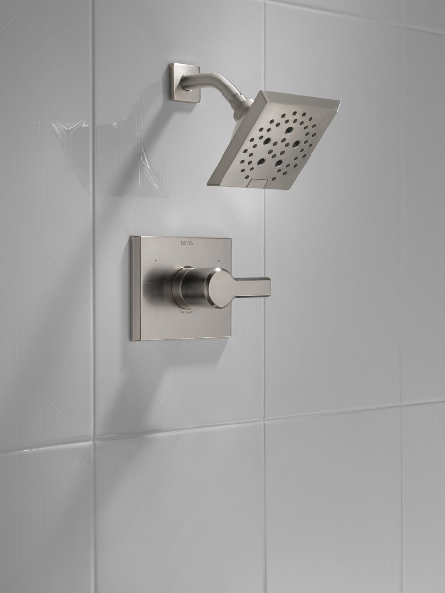 DELTA Pivotal Monitor 14 Series H2OKINETIC Shower Trim — Lumicoat® Stainless