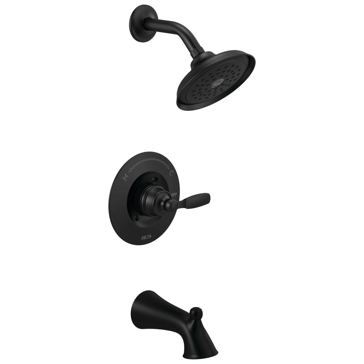 DELTA Woodhurst Tub & Shower Trim — Matte Black