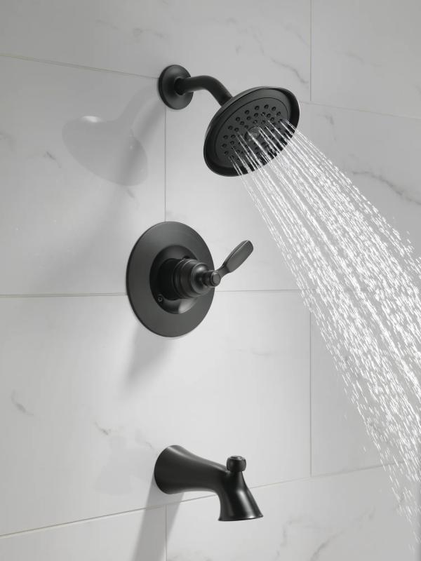 DELTA Woodhurst Tub & Shower Trim — Matte Black