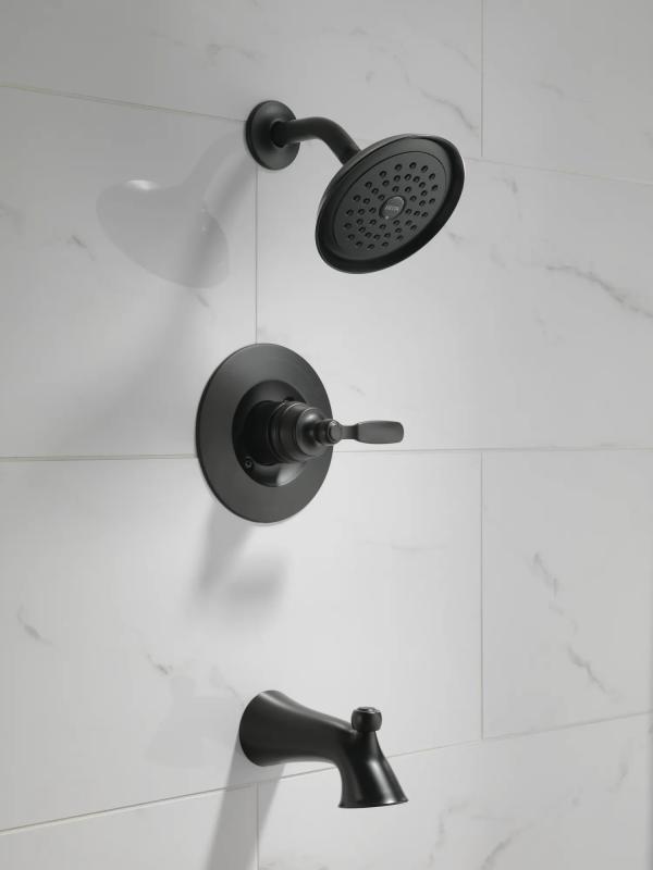 DELTA Woodhurst Tub & Shower Trim — Matte Black