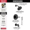 DELTA Saylor Monitor 14 Series Tub & Shower Trim — Matte Black