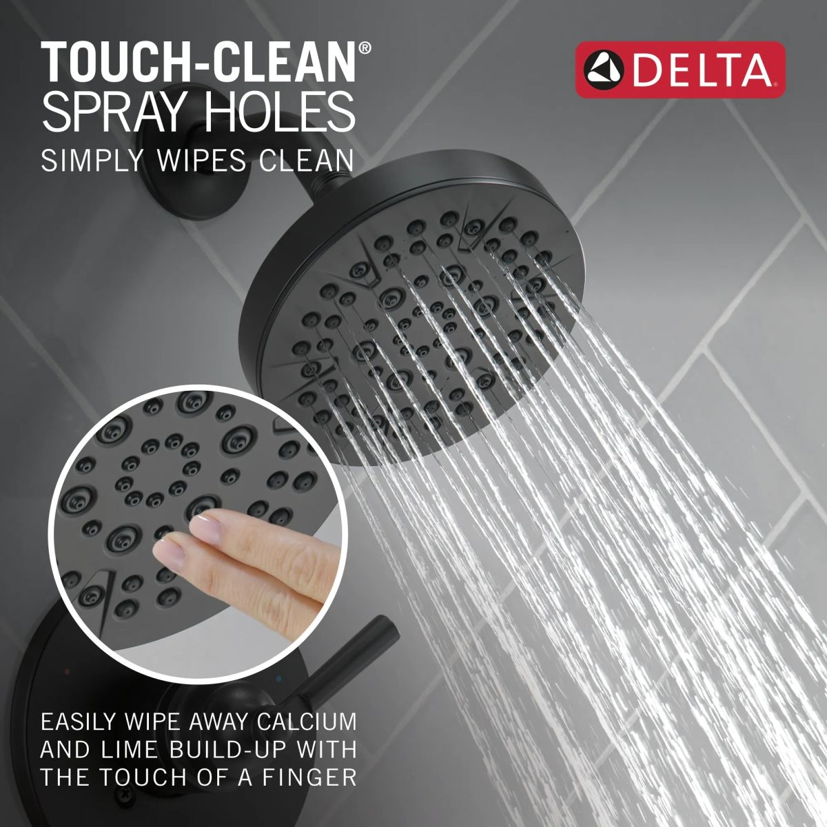 DELTA Saylor Monitor 14 Series Tub & Shower Trim — Matte Black